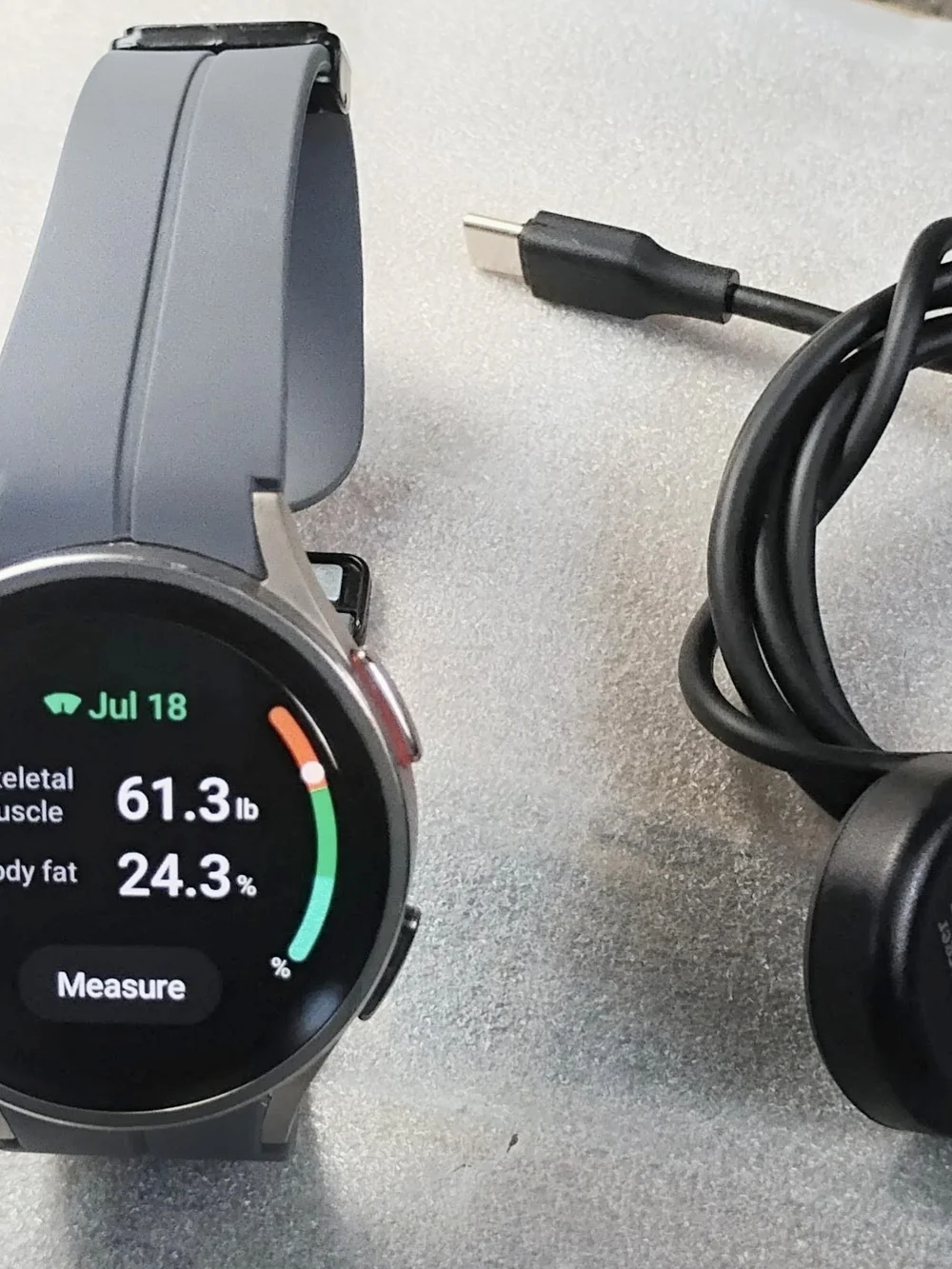 Samsung Galaxy Watch 5 Pro - Gray Silicone Band